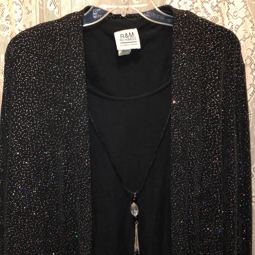 R & M Richards-Multi Color Sparkle Ling Jkt/Top - image 1